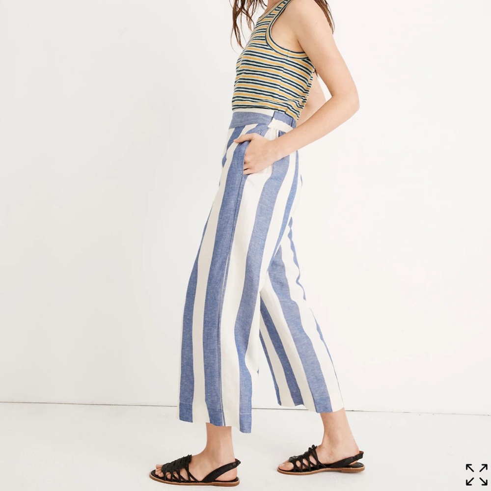 Huston Pull-On Crop Pants in Stripe: Madewell